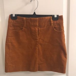 J. Crew Tan Corduroy Mini Skirt Size 00